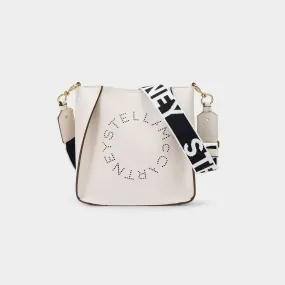 Stella McCartney  Logo Mini Crossbody - Stella Mccartney - White - Leather Vegan