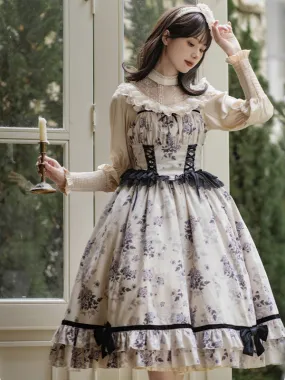 Sweet Lolita Dress Polyester Sleeveless Jumper Lolita Dress