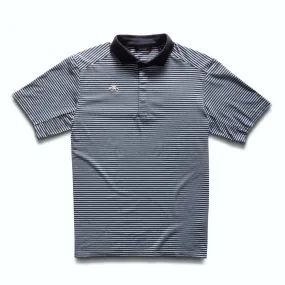 Taylor Microstripe Jersey Polo - Blue Graphite