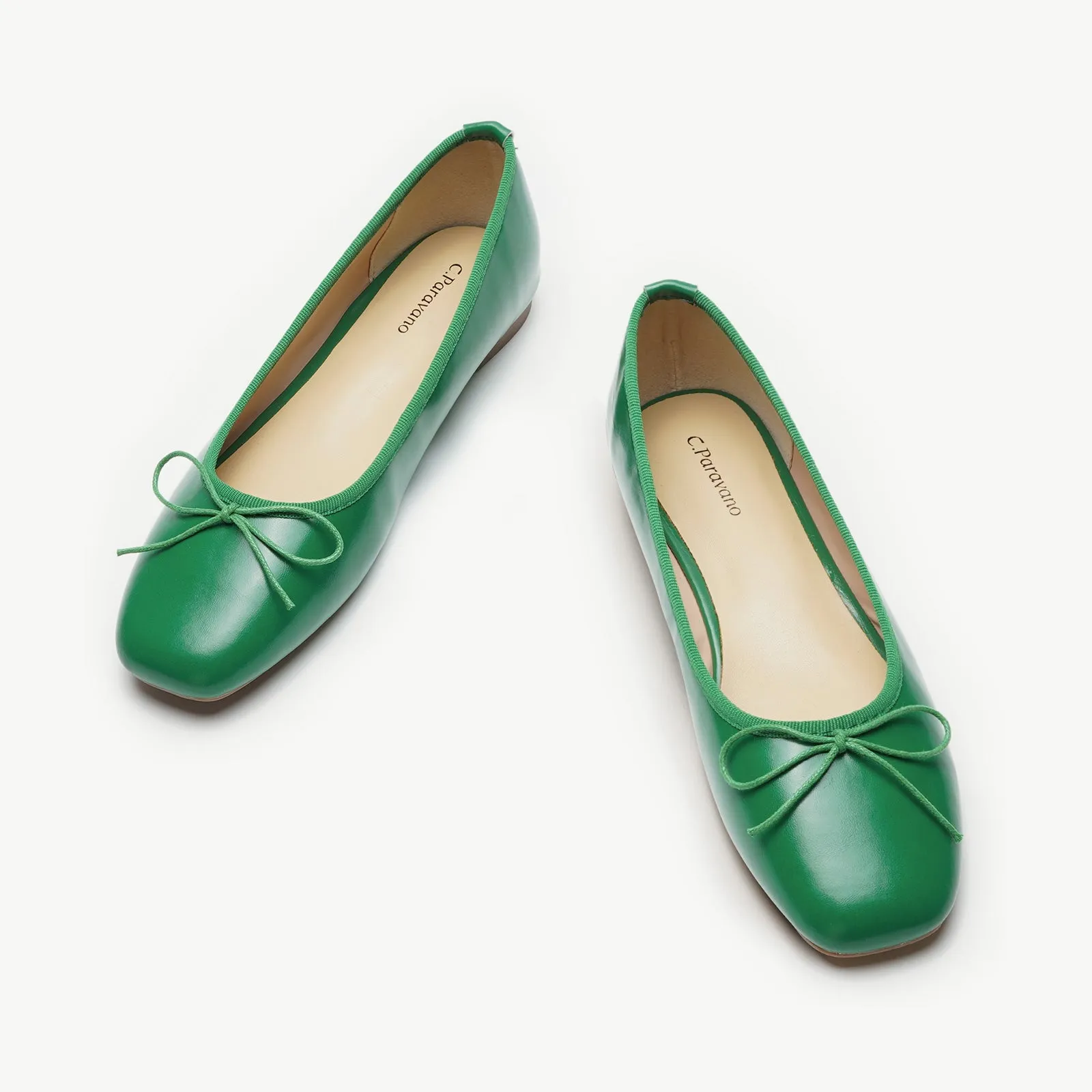 Tiny Bowknot Ballet Flats Green