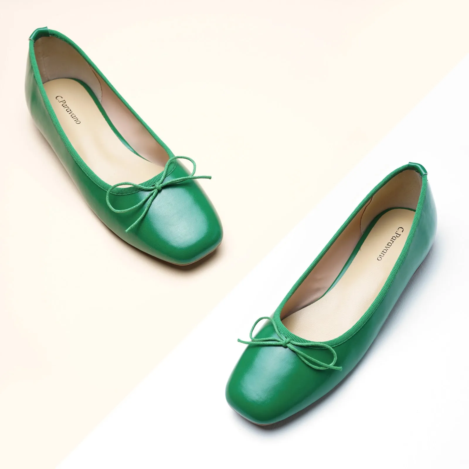 Tiny Bowknot Ballet Flats Green