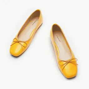 Tiny Bowknot Ballet Flats Yellow