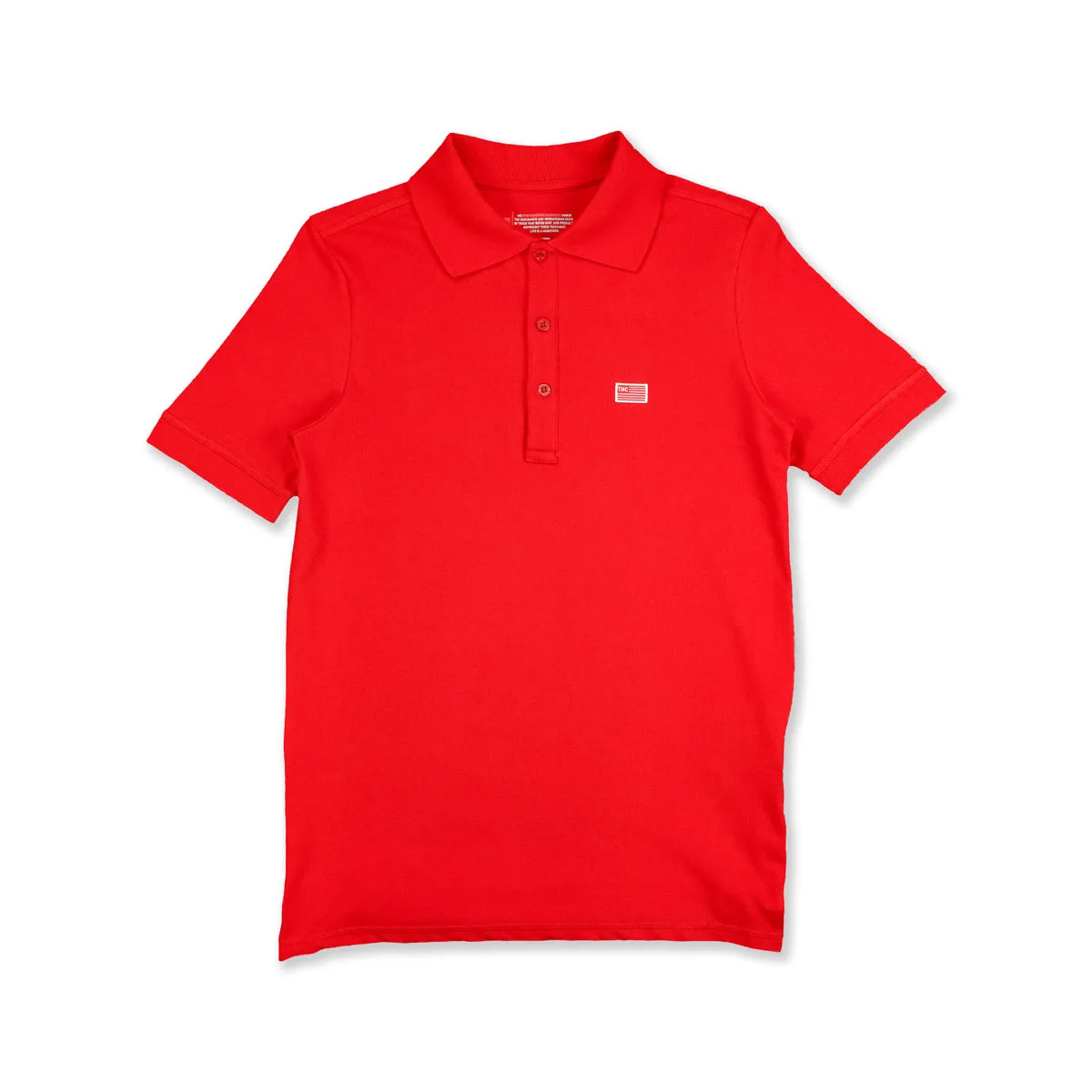 TMC Flag (1 inch) Polo - Red