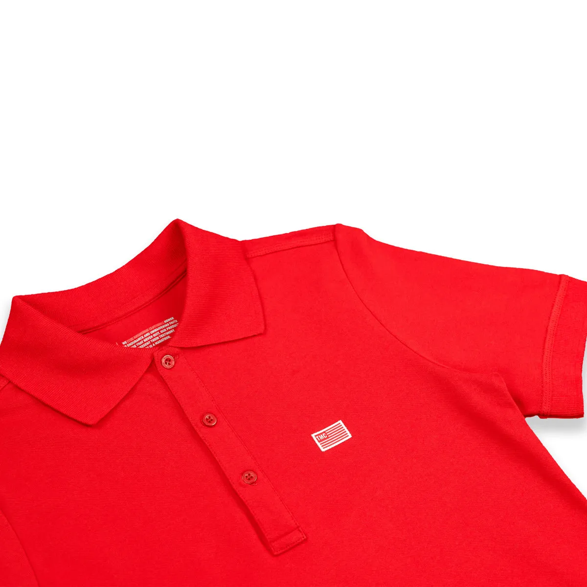 TMC Flag (1 inch) Polo - Red