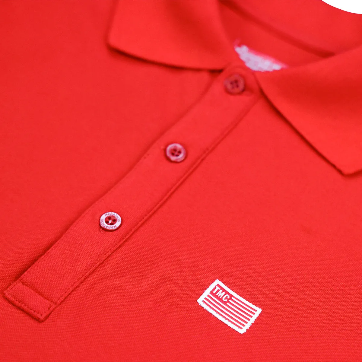 TMC Flag (1 inch) Polo - Red