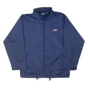 UMBRO Mens Windbreaker Jacket Blue Nylon Hooded S