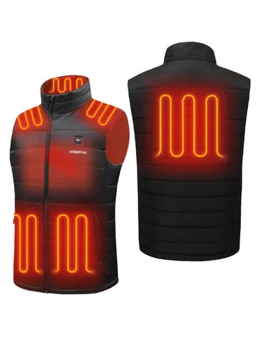 [Upgraded] Men’s Heated Vest 7.4V (Up to 12 heating hours)