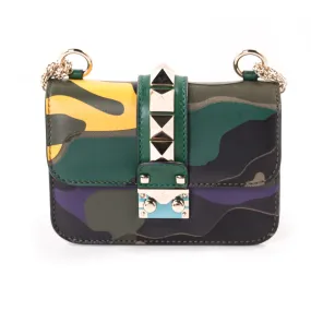 Valentino Camo Glam Lock Rockstud Bag