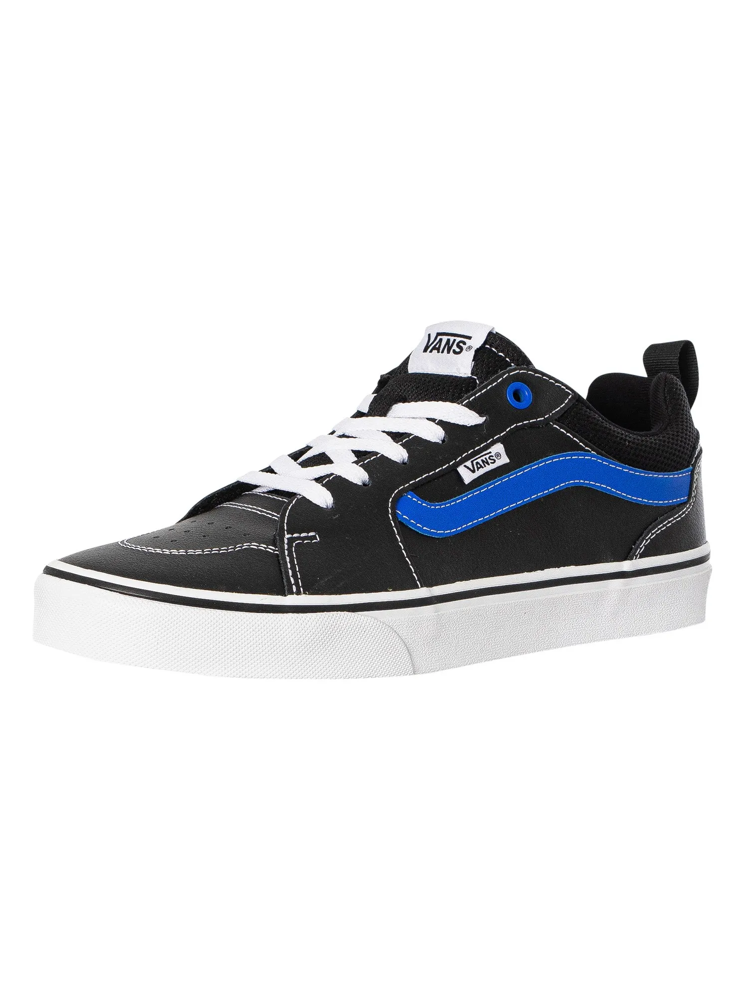 Vans Filmore Leather Trainers - Blue/White