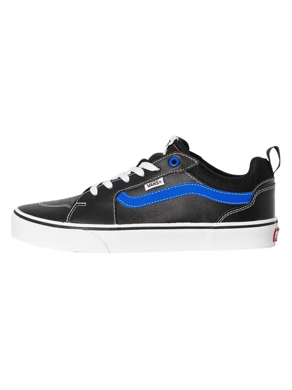 Vans Filmore Leather Trainers - Blue/White