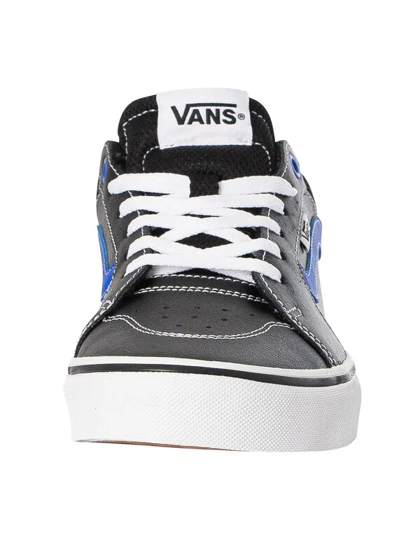 Vans Filmore Leather Trainers - Blue/White