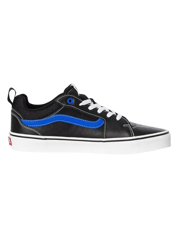 Vans Filmore Leather Trainers - Blue/White