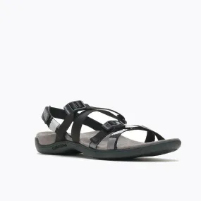 Women's Merrell Black District 3 Backstrap Web | Sandals | George Fisher UK