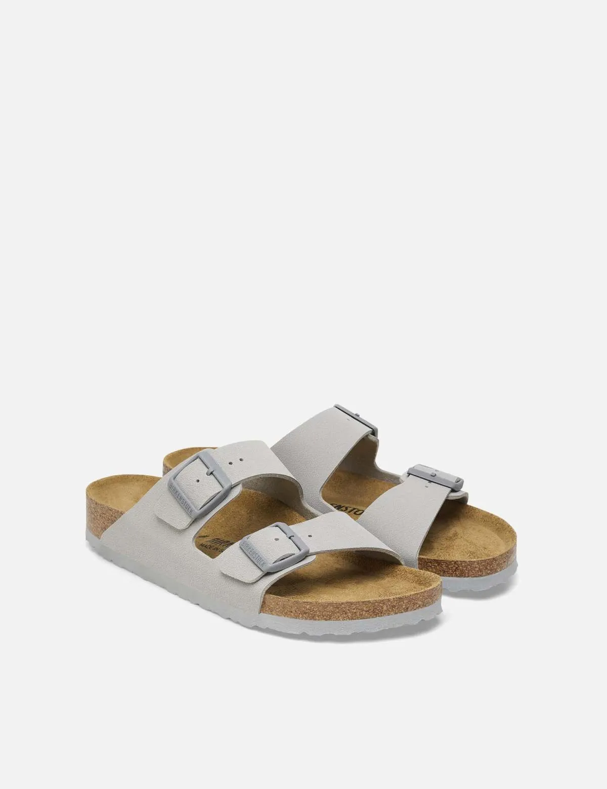 Women's Arizona Narrow Birko flor Sandals - Stone Coin Grey