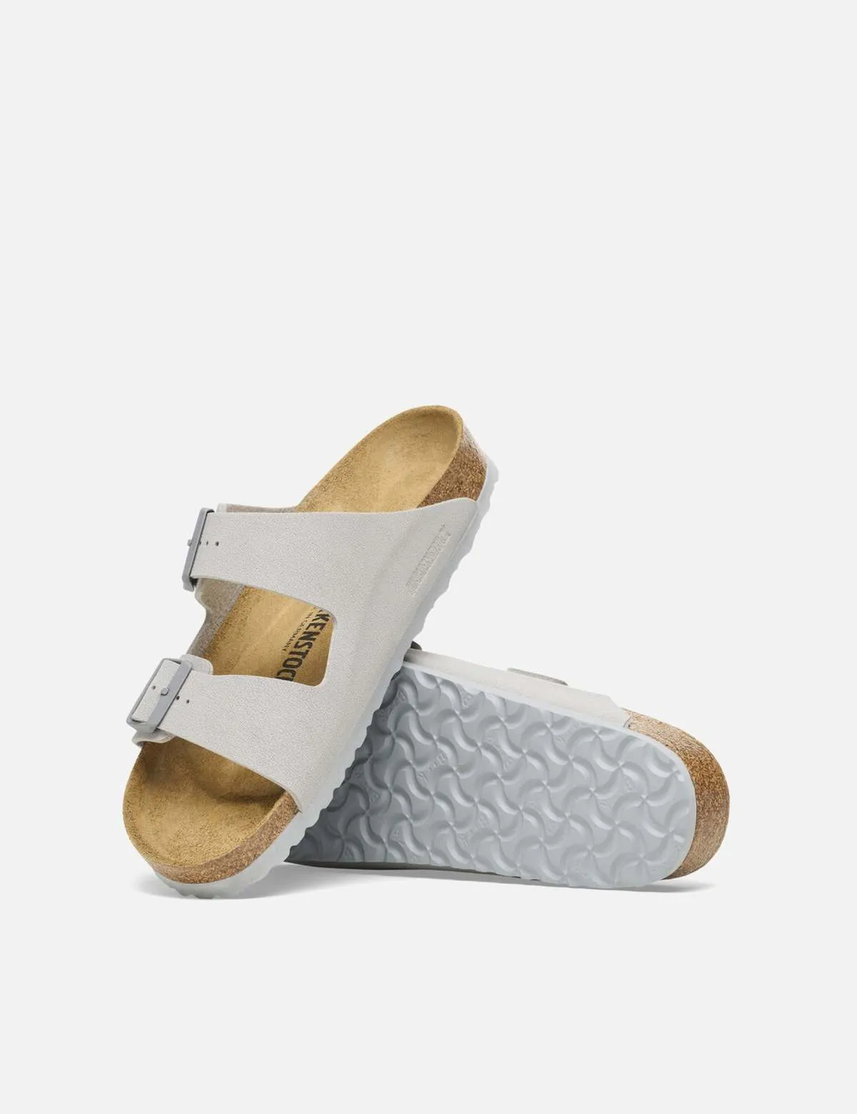 Women's Arizona Narrow Birko flor Sandals - Stone Coin Grey