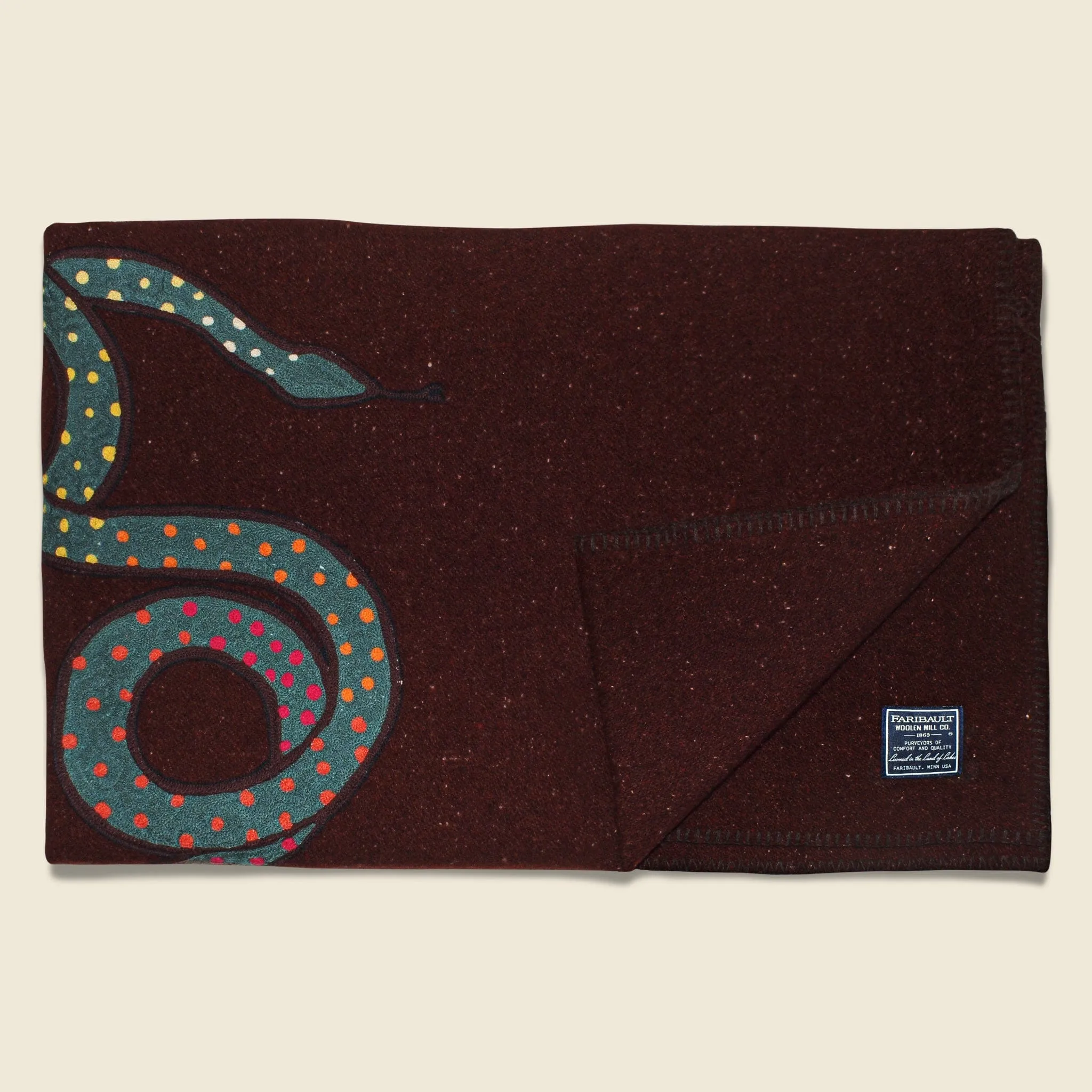 Wool Utility Blanket - United Snakes, Red