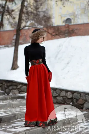 Woolen Skirt “Royal Ball”