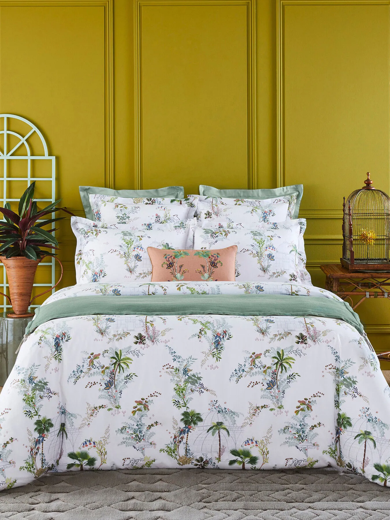 Yves Delorme Jardins Duvet Cover - Size Super King Multi