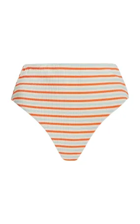 Zulu & Zephyr Textured High-Waisted Bikini Bottom